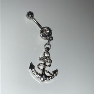 Anchor Belly Button Ring NEW NEVER WORN